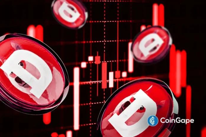 Dogecoin price has crashed in the past few weeks as it moved into a bear market. DOGE has dropped by 36% from the September high, and numerous catalysts points to a steeper plunge as its ETF inflows slow. Dogecoin Price at Risk as Death Cross Looms The daily timeframe chart shows that the DOGE price
The post <a href="https://coingape.com/markets/dogecoin-price-crash-looms-as-flag-death-cross-falling-doge-etf-inflows-coincide/">Dogecoin Price Crash Looms as Flag, Death Cross, Falling DOGE ETF Inflows Coincide</a> appeared first on <a href="https://coingape.com/">CoinGape</a>.