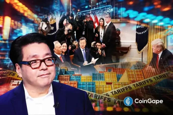 Tom Lee, chairman of BitMine, believes the pullback in the crypto market represents a golden buy opportunity for investors. This comes as President Trump confirmed that he would be meeting with China to negotiate the U.S tariffs. Tom Lee Calls for Calm as Markets Correct In a recent post, Tom Lee acknowledged that market anxiety
The post <a href="https://coingape.com/bitmines-tom-lee-calls-dip-golden-opportunity-as-trump-sets-meeting-with-china-on-u-s-tariffs/">BitMine’s Tom Lee Calls Dip Golden Opportunity as Trump Sets Meeting With China on U.S. Tariffs</a> appeared first on <a href="https://coingape.com/">CoinGape</a>.