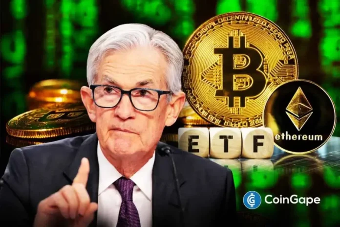 Crypto market awaits key cues from US Fed Chair Jerome Powell’s speech today for market direction. Outflows from Bitcoin and Ether ETFs indicated bearish sentiment as recent speeches by Fed officials highlighted the mixed opinions on further rate cuts. Spot Bitcoin and Ether ETFs Record Outflows According to Farside Investors data on September 23, spot
The post <a href="https://coingape.com/bitcoin-ether-etf-data-signals-selloff-sentiment-ahead-fed-jerome-powell-speech-today/">Bitcoin, Ether ETF Data Signals Huge Selloff Sentiment Ahead of Fed Jerome Powell Speech Today</a> appeared first on <a href="https://coingape.com/">CoinGape</a>.