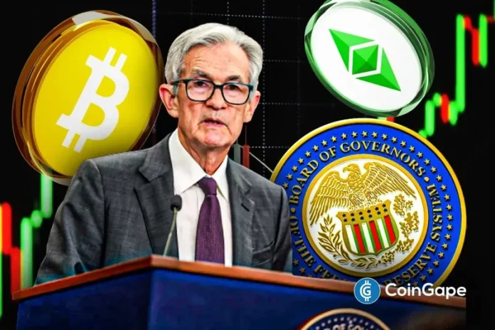 Bitcoin and Ethereum are dragging lower amid massive volatility ahead of Fed Chair Jerome Powell’s speech today. Comments on dovish monetary policy amid the U.S. government shutdown and the mention of further Fed rate cuts could set the tone for crypto market recovery. Crypto Market Awaits Fed Chair Jerome Powell’s Speech Broader crypto market recovery
The post <a href="https://coingape.com/bitcoin-ethereum-drag-broader-crypto-market-lower-ahead-fed-powell-speech/">Bitcoin, Ethereum Drag Broader Crypto Market Lower Ahead of FED Powell Speech</a> appeared first on <a href="https://coingape.com/">CoinGape</a>.