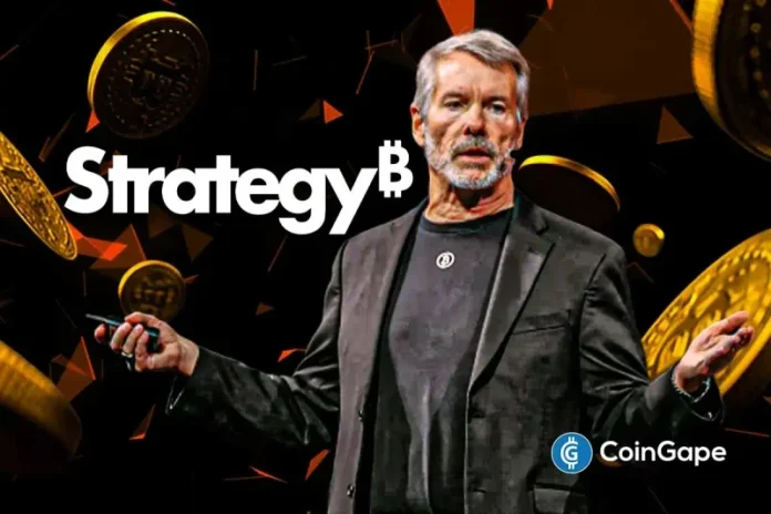 Strategy, previously MicroStrategy, bought more Bitcoin last week, continuing to accumulate BTC regardless of current market conditions. This latest purchase comes as the crypto market rebounds, led by Bitcoin. The MSTR stock has also rebounded, having recently plunged alongside the flagship crypto. Strategy Acquires 487 BTC for $49.9 Million In a press release, the company announced
The post <a href="https://coingape.com/michael-saylors-strategy-buys-bitcoin-as-crypto-market-rebounds/">Breaking: Michael Saylor’s Strategy Buys 487 Bitcoin as Crypto Market Rebounds</a> appeared first on <a href="https://coingape.com/">CoinGape</a>.