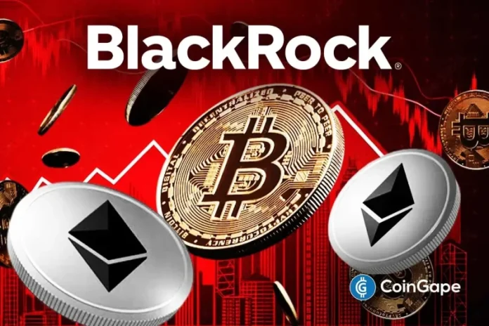 The world’s largest asset manager, BlackRock, is again selling Bitcoin and Ethereum. This follows outflows from the firm’s crypto ETFs, as investors continue the wave of profit-taking from these funds. BlackRock Offloads Bitcoin and Ethereum Arkham Intelligence data shows that the asset manager moved 1,885 BTC ($111.66 million) and 59,606 ETH ($254.43 million) to Coinbase
The post <a href="https://coingape.com/blackrock-dumps-111m-btc-and-254m-eth-as-crypto-etfs-outflows-persist/">BlackRock Dumps $111M BTC and $254M ETH as Crypto ETFs Outflows Persist</a> appeared first on <a href="https://coingape.com/">CoinGape</a>.