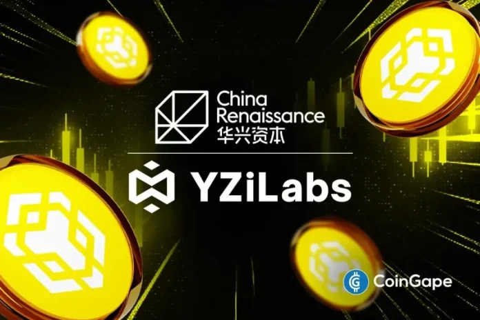 China Renaissance Bank is reportedly planning to raise $600 million for a new publicly listed fund focused on BNB. It is also said that this crypto vehicle is backed by YZi Labs. China Renaissance Bank Plans $600M BNB Investment Vehicle According to Bloomberg, China Renaissance Holdings Ltd. is working to establish a digital-asset treasury company
The post <a href="https://coingape.com/breaking-china-renaissance-bank-eyes-600m-raise-for-bnb-focused-fund-with-yzi-labs/">Breaking: China Renaissance Bank Eyes $600M Raise for BNB-Focused Fund with YZI Labs</a> appeared first on <a href="https://coingape.com/">CoinGape</a>.