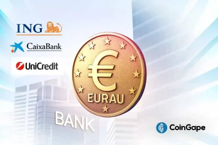 Stablecoin issuance is going mainstream as 9 leading European banks joined forces to issue a MiCA Regulation-compliant Euro-denominated stablecoin next year. This stablecoin consortium includes ING, UniCredit, and CaixaBank having a massive user base and managing more than $600 billion in assets individually. 9 Banks to Jointly Issue Euro Stablecoin in 2026 Nine European banks
The post <a href="https://coingape.com/ing-unicredit-caixabank-among-9-banks-to-jointly-issue-euro-stablecoin-in-2026/">Breaking: ING, UniCredit, CaixaBank Among 9 Banks to Jointly Issue Euro Stablecoin in 2026</a> appeared first on <a href="https://coingape.com/">CoinGape</a>.