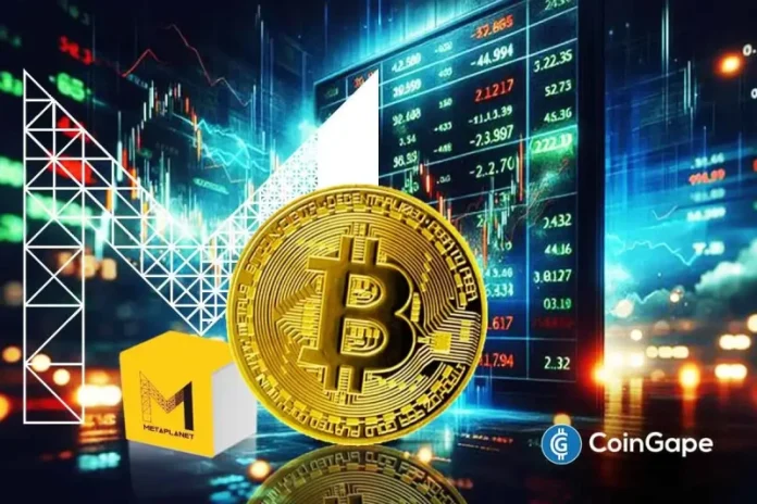 Metaplanet has expanded its Bitcoin portfolio with another purchase. The Tokyo-listed firm is now the fourth-largest BTC holding firm in the crypto space. Metaplanet Adds 5,268 BTC In a recent release, Metaplanet disclosed the acquisition of 5,268 BTC at an average price of around $116,870 per coin, totaling roughly $615 million. With this addition, the
The post <a href="https://coingape.com/breaking-metaplanet-expands-treasury-with-5268-btc-purchase-climbs-to-4th-largest-holder/">Breaking: Metaplanet Expands Treasury With 5,268 BTC Purchase, Climbs to 4th Largest Holder</a> appeared first on <a href="https://coingape.com/">CoinGape</a>.