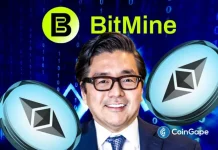 Tom Lee’s Bitmine Adds 5,000 ETH Despite $7.5B Unrealized Loss as BMNR Stock Rebounds