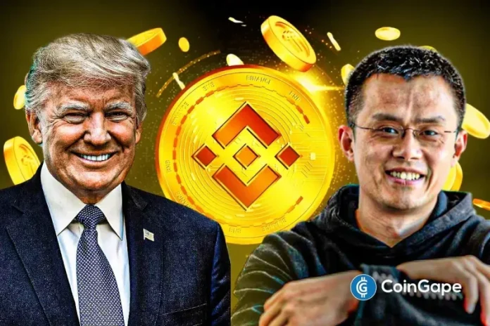 U.S. President Donald Trump has reportedly pardoned Binance founder Changpeng “CZ” Zhao for his conviction relating to banking violations. The BNB price surged on the back of the news, which provides a bullish outlook for the altcoin. Trump Pardons Binance’s Changpeng Zhao According to a WSJ report, the U.S. president has pardoned the Binance founder.
The post <a href="https://coingape.com/trump-pardons-binances-changpeng-cz-zhao-bnb-spikes/">Breaking: Trump Pardons Binance’s Changpeng “CZ” Zhao, BNB Spikes</a> appeared first on <a href="https://coingape.com/">CoinGape</a>.