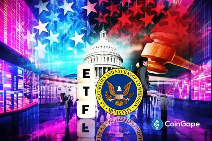 The U.S. Securities and Exchange Commission (SEC) releases guidance related to crypto ETFs and other registrations pending with the commission. This comes as President Trump signed a bill to officially end the longest government shutdown in history. US SEC Guidance on Crypto ETFs Approval After Government Shutdown The Division of Corporation Finance of the US
The post <a href="https://coingape.com/us-sec-issues-guidance-on-pending-crypto-etfs-as-government-shutdown-ends/">Breaking: US SEC Issues Guidance on Pending Crypto ETFs as Government Shutdown Ends</a> appeared first on <a href="https://coingape.com/">CoinGape</a>.