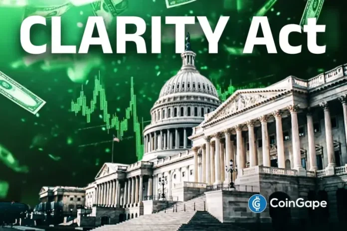 The CLARITY is one step closer to advancing in the U.S. Senate, as the Banking Committee has reportedly picked a date for the markup of the crypto bill. This comes as crypto traders bet that the bill will become law in the first half of next year. Senate Banking Committee Reportedly Picks Markup Date For
The post <a href="https://coingape.com/clarity-act-set-to-advance-as-senate-picks-january-15-for-crypto-bill-markup/">Breaking: CLARITY Act Set to Advance as Senate Picks January 15 for Crypto Bill Markup</a> appeared first on <a href="https://coingape.com/">CoinGape</a>.