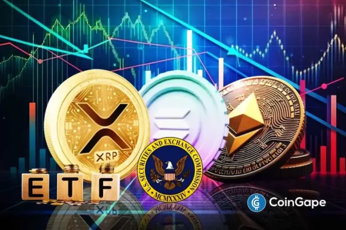 Leading asset manager ProShares is seeking to establish a new crypto ETF tracking the CoinDesk 20 Index. Hence, it has registered with the Securities and Exchange Commission (SEC) in the United States to seek approval. It evaluates the performance of the 20 best-performing cryptocurrencies in terms of market capitalization. ProShares ETF to Track CoinDesk 20
The post <a href="https://coingape.com/proshares-files-index-crypto-etf-tracking-bitcoin-and-others/">ProShares Files for Index Crypto ETF Tracking Bitcoin, Ethereum, XRP, and Solana</a> appeared first on <a href="https://coingape.com/">CoinGape</a>.