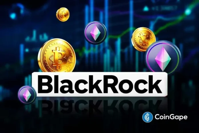 The crypto market could see volatility in the coming sessions. This isafter BlackRock moved $600 million in Bitcoin and Ethereum to Coinbase Prime. The transfers occurred hours before the release of the PCE data, which could also spark market volatility. BlackRock Transfers Stir Crypto Market According to Arkham Intelligence data, BlackRock deposited 3,970 BTC and
The post <a href="https://coingape.com/crypto-market-volatility-looms-as-blackrock-moves-600m-in-btc-and-eth-ahead-of-inflation-data/">Crypto Market Volatility Looms as BlackRock Moves $600M in BTC and ETH Ahead of Inflation Data</a> appeared first on <a href="https://coingape.com/">CoinGape</a>.