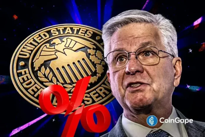 Fed Governor Chris Waller has again expressed support for additional Fed rate cuts. However, he called for caution on the magnitude of the cuts due to mixed economic signals regarding inflation and the labor market. Meanwhile, the crypto market is currently pricing in an additional 25 basis points (bps) rate cuts at both the October
The post <a href="https://coingape.com/chris-waller-reiterates-support-for-fed-rate-cuts-but-urges-caution/">Fed’s Chris Waller Reiterates Support for Rate Cuts but Urges Caution On Pace</a> appeared first on <a href="https://coingape.com/">CoinGape</a>.