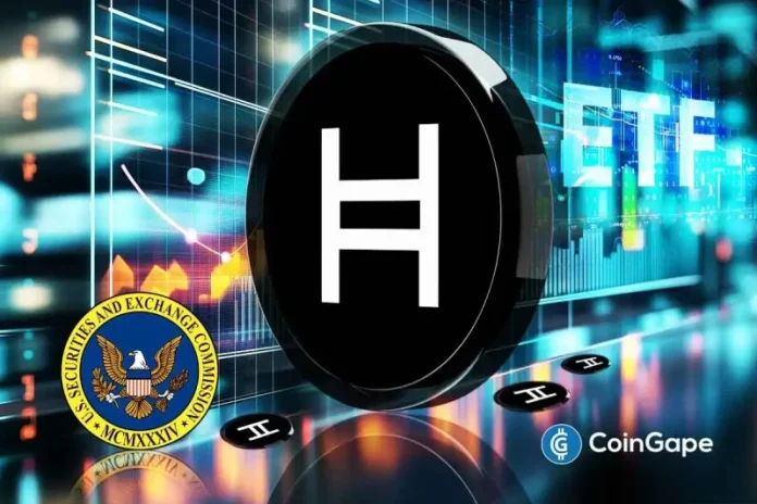 HBAR price has gained fresh traction after climbing above $0.24, reflecting renewed strength in Hedera price performance. The token’s market cap has risen 5.6% to $10.5B, while daily volume surged more than 100% past $430M, signaling renewed market conviction. The broader environment is riding on optimism after the SEC approved generic ETF framework, cutting approval
The post <a href="https://coingape.com/markets/hbar-price-prediction-as-sec-approves-generic-etf-framework-analyst-targets-1-80/">HBAR Price Prediction as SEC Approves Generic ETF Framework – Analyst Targets $1.80</a> appeared first on <a href="https://coingape.com/">CoinGape</a>.