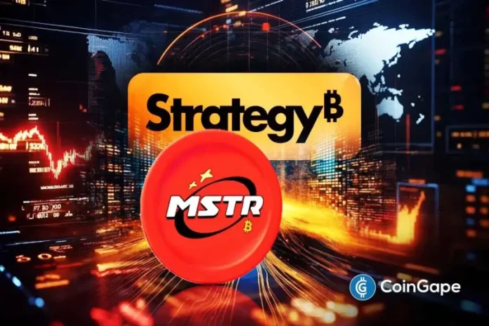 Strategy (formerly MicroStrategy), the largest corporate Bitcoin treasury, has announced an offering for its perpetual STRE preferred stock. This will be the first-ever Euro-dominated preferred stock offering for European and global institutional investors. As anticipated, MSTR stock slips in trading and post-market close as the firm plans to acquire more BTC with the latest stock
The post <a href="https://coingape.com/mstr-stock-strategys-unrealized-gains-slip-amid-stre-preferred-shares-offering/">MSTR Stock, Strategy’s Unrealized Gains Slip Amid STRE Preferred Shares Offering</a> appeared first on <a href="https://coingape.com/">CoinGape</a>.