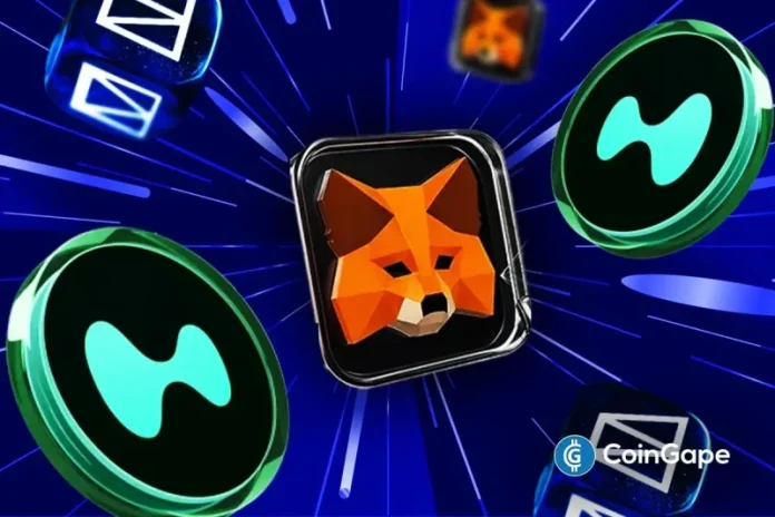 MetaMask has officially introduced perpetuals trading on its platform, powered by Hyperliquid. Meanwhile, the crypto wallet confirmed plans to launch its token and also integrate the crypto predictions platform Polymarket later this year. MetaMask Rolls Out Hyperliquid Perpetuals The crypto wallet announced in a press release that Hyperliquid-powered perpetuals futures are now live on its
The post <a href="https://coingape.com/metamask-launches-hyperliquid-perpetuals-in-app-plans-to-integrate-polymarket/">MetaMask Launches Hyperliquid Perpetuals In-App, Plans To Integrate Polymarket</a> appeared first on <a href="https://coingape.com/">CoinGape</a>.