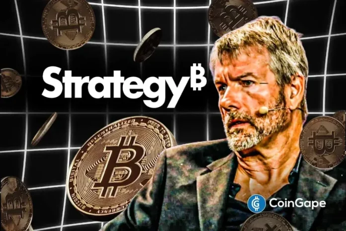 Michael Saylor’s Strategy, previously known as MicroStrategy, has made another Bitcoin purchase despite the panic in the crypto market and the current BTC price action. This latest purchase also comes as the MSTR stock continues its decline, down over 5% today in premarket trading. Strategy Buys 130 Bitcoin for $11.7 Million In a press release,
The post <a href="https://coingape.com/michael-saylors-strategy-buys-130-bitcoin-even-as-market-sentiment-slips-into-fear/">Michael Saylor’s Strategy Buys 130 Bitcoin, Establishes $1.44B Reserve For Dividend Payments</a> appeared first on <a href="https://coingape.com/">CoinGape</a>.