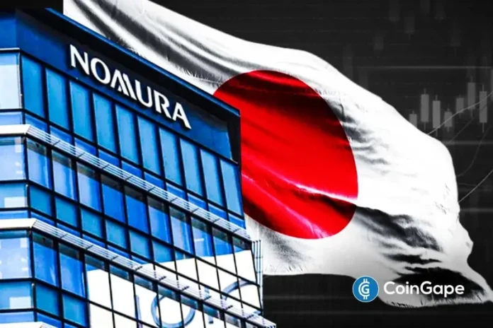 Nomura Holdings, Japan’s largest brokerage and investment banking group, eyes to ripple its dominance to the crypto market in the region. Nomura’s wholly owned subsidiary Laser Digital is in talks with Japan’s Financial Services Agency (FSA) for a crypto trading license. Nomura Pushes for Crypto Trading License in Japan $650 billion AUM investment giant Nomura’s
The post <a href="https://coingape.com/nomura-eyes-ripple-dominance-crypto-trading-japan-demand-rises/">Nomura Eyes to Ripple Dominance in Crypto Trading in Japan as Demand Rises</a> appeared first on <a href="https://coingape.com/">CoinGape</a>.