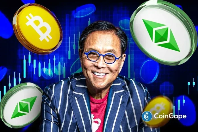 ‘Rich Dad Poor Dad’ author Robert Kiyosaki has again made a case for Bitcoin and also Ethereum as a hedge against inflation. This came as he advised investors to ditch fiat and move to save their money in BTC or ETH. Bitcoin and Ethereum Are Real Money, Kiyosaki Says In an X post, the renowned
The post <a href="https://coingape.com/robert-kiyosaki-calls-bitcoin-and-ethereum-real-money/">Robert Kiyosaki Calls Bitcoin and Ethereum ‘Real Money,’ Urges Investors to Ditch ‘Fake’ Fiat</a> appeared first on <a href="https://coingape.com/">CoinGape</a>.
