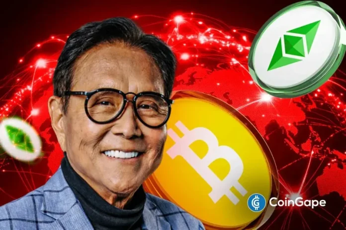 ‘Rich Dad Poor Dad’ author Robert Kiyosaki has again made a case for the two largest cryptos by market cap, Bitcoin and Ethereum. This time, he recommended both cryptos as a way to get rich, even as the world collapses and the poverty rate rises. Robert Kiyosaki Advises Investors To Buy Bitcoin And Ethereum To
The post <a href="https://coingape.com/robert-kiyosaki-recommends-bitcoin-and-ethereum-as-hedge-against-potential-global-crisis/">Robert Kiyosaki Recommends Bitcoin and Ethereum as Hedge Against Potential Global Crisis</a> appeared first on <a href="https://coingape.com/">CoinGape</a>.