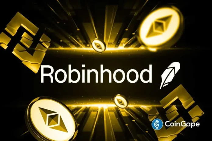Crypto exchange Robinhood has listed the Binance coin for spot trading for its U.S. customers. This comes as crypto analyst Master Kenobi predicts that BNB and Solana could surpass Ethereum and battle for the number-two spot among the largest cryptos by market cap. Robinhood Lists BNB For Spot Trading Robinhood data shows that the altcoin
The post <a href="https://coingape.com/robinhood-lists-binance-coin-as-bnb-outperforms-btc-eth-sol-ytd-by-over-30/">Robinhood Lists Binance Coin as BNB Outperforms BTC, ETH, SOL YTD By Over 30%</a> appeared first on <a href="https://coingape.com/">CoinGape</a>.