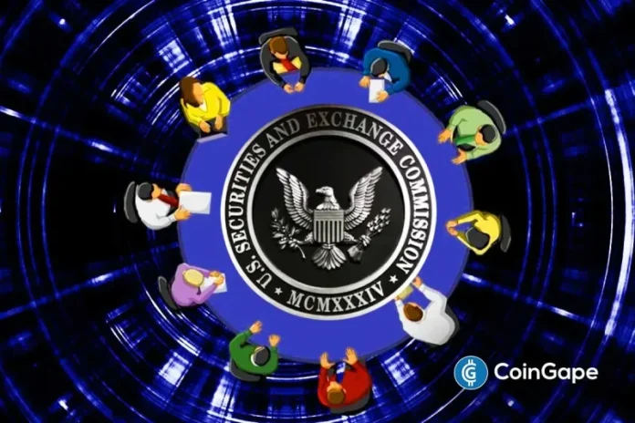 The U.S. Securities and Exchange Commission has announced the date of its upcoming crypto roundtable for a major conversation around the future of digital assets. On October 17, a number of panelists will sit together and explore the intersection of regulation, innovation, and privacy in the crypto industry. SEC Crypto Roundtable Key Points, Agenda, and
The post <a href="https://coingape.com/trending/sec-to-host-crypto-privacy-roundtable-on-october-17-agenda-and-key-details/">SEC to Host Crypto Privacy Roundtable on October 17: Agenda and Key Details</a> appeared first on <a href="https://coingape.com/">CoinGape</a>.