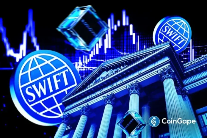The SWIFT on Monday said it has partnered with more than 30 global financial institutions and Ethereum blockchain software company Consensys to develop a shared blockchain-based ledger. The global banking system plans to primarily focus on real-time 24/7 cross-border payments. SWIFT Unveils Blockchain Ledger Plans with Consensys During the Sibos 2025 event on September 29, the
The post <a href="https://coingape.com/swift-banks-consensys-announce-shared-blockchain-ledger-for-global-payments/">Breaking: SWIFT, Banks, & Consensys Announce Shared Blockchain Ledger for Global Payments</a> appeared first on <a href="https://coingape.com/">CoinGape</a>.
