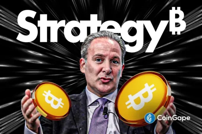 Renowned economist and Bitcoin critic Peter Schiff has predicted that MSTR could suffer a massive crash following Strategy’s latest move. The company established a USD reserve for dividend payments, a move that has allayed fears that the company would have to sell its BTC holdings to pay them. Peter Schiff Predicts MSTR’s Downfall Following Strategy’s
The post <a href="https://coingape.com/schiff-predicts-beginning-of-the-end-for-mstr-as-strategy-eases-bitcoin-sell-off-fears/">Schiff Predicts ‘Beginning of the End’ for MSTR as Strategy Eases Bitcoin Sell-Off Fears With $1.44B Reserve</a> appeared first on <a href="https://coingape.com/">CoinGape</a>.