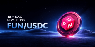 FUNToken Price Surges After MEXC Lists $FUN/USDC Pair