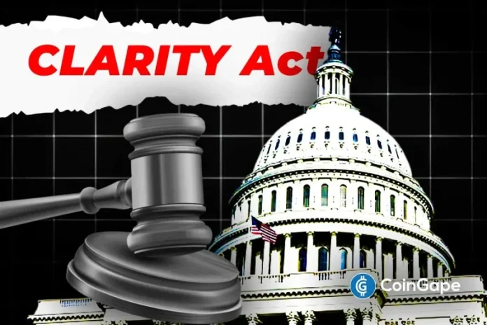 Senate Democrats, led by Senator Ruben Gallego, have released a statement urging their Republican counterparts to collaborate with them on the CLARITY Act. The senators noted that the crypto market structure bill won’t pass if there is no mutual understanding between both sides in the Senate. Senate Democrats Release Statement On CLARITY Act In a
The post <a href="https://coingape.com/senate-democrats-urge-republicans-for-true-collaboration-to-quickly-pass-clarity-act/">Senate Democrats Urge Republicans for ‘True Collaboration’ to Quickly Pass CLARITY Act</a> appeared first on <a href="https://coingape.com/">CoinGape</a>.