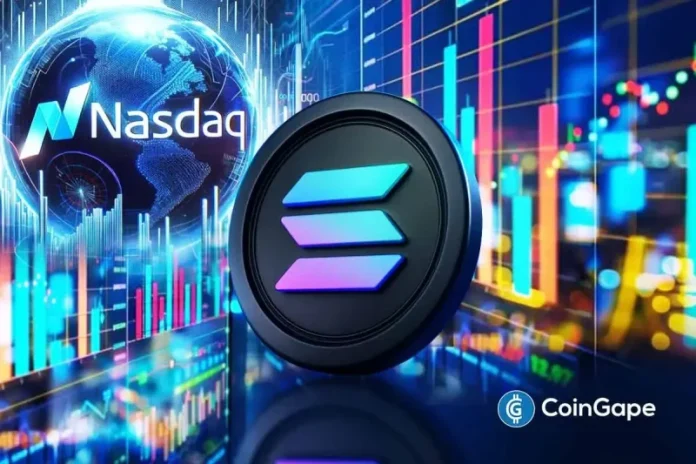 The Solana price has been gaining steady traction, with fresh market catalysts sparking renewed optimism. A recent Nasdaq listing connected to the Solana ecosystem has added to the positive outlook, though the impact remains early. With bullish pressure building, SOL is now targeting the $400 level as its next major milestone. Solana Price Builds Pressure
The post <a href="https://coingape.com/markets/solana-price-prediction-can-nasdaq-listing-and-94m-holdings-propel-sol-toward-400/">Solana Price Prediction: Can Nasdaq Listing and $94M Holdings Propel SOL Toward $400?</a> appeared first on <a href="https://coingape.com/">CoinGape</a>.