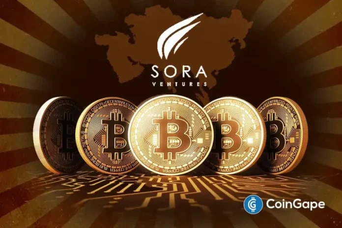 <p>Sora Ventures has announced the launch of Asia’s first Bitcoin treasury fund. The fund aims to acquire $1 billion in BTC over the next six months. Sora Ventures Launches $1 Billion Treasury Fund According to BitcoinMagazine, Sora Ventures has unveiled plans for a $1 billion Bitcoin treasury fund during Taipei Blockchain Week. The plan is</p>
<p>The post <a href="https://coingape.com/sora-ventures-unveils-asias-first-bitcoin-treasury-fund-with-1b-purchase-plan/">Sora Ventures Unveils Asia’s First Bitcoin Treasury Fund With $1B Purchase Plan</a> appeared first on <a href="https://coingape.com/">CoinGape</a>.</p>
<br>