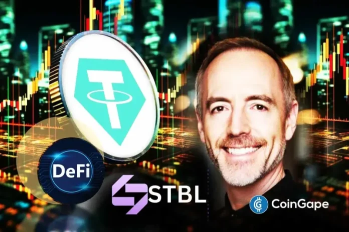 Binance Alpha is all set to launch a new token, STBL, this week. Interestingly, it promises to bring a fresh approach to stablecoin design with a DeFi-RWA fusion. Notably, it’s the governance token of Reeve Collins, who is also the co-founder of Tether, the biggest stablecoin. With this backing and concept, the project is already
The post <a href="https://coingape.com/trending/tether-co-founders-stbl-token-to-list-on-binance-alpha-in-defi-rwa-fusion-details/">Tether Co-Founder’s STBL Token to List on Binance Alpha in DeFi-RWA Fusion: Details</a> appeared first on <a href="https://coingape.com/">CoinGape</a>.