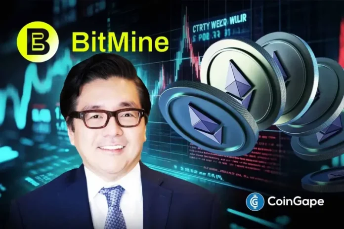 Bitmine Immersion, the largest Ethereum treasury company, quietly added another 23,823 ETH to its total Ethereum holdings. This comes as ETH price dropped to $4,273 amid massive profit booking due to macro jitters, especially as Jerome Powell’s speech offered no Fed rate cut cues. Bitmine Immersion Buys $103 Million in Ethereum Tom Lee-backed Bitmine Immersion
The post <a href="https://coingape.com/tom-lee-bitmine-immersion-adds-another-eth-ethereum-stash/">Tom Lee’s Bitmine Immersion (BMNR) Adds Another $103M ETH to its Ethereum Stash</a> appeared first on <a href="https://coingape.com/">CoinGape</a>.