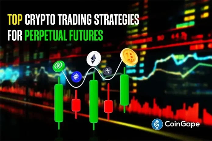 Highlights Perpetual Futures trading strategies are tactics used by perpetual traders to generate profit from routine trading on leverage trading platforms. Top crypto trading strategies for perpetual futures include scalping, swing trading, directional trading, and arbitrage trading. Each strategy attempts to utilize price movement to make a profit and also includes risk management processes to
The post <a href="https://coingape.com/blog/crypto-perpetual-futures-trading-strategies/">6 Proven Crypto Perpetual Futures Trading Strategies – Complete Guide</a> appeared first on <a href="https://coingape.com/">CoinGape</a>.