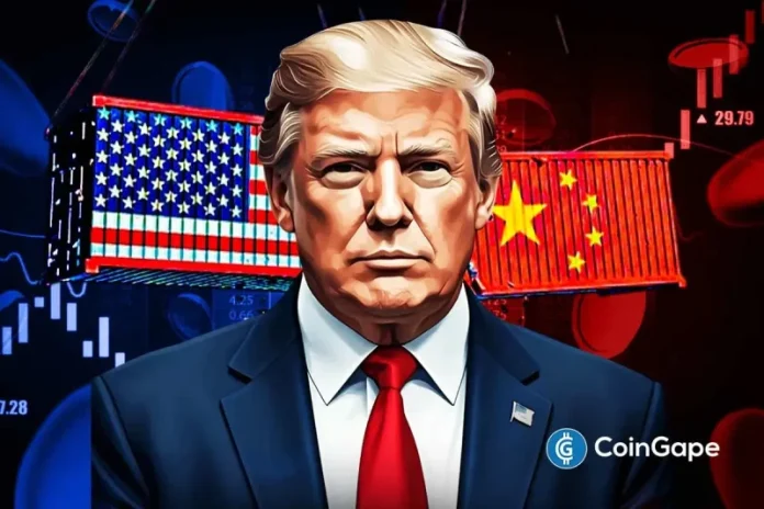 In fresh developments, the United States and China’s trade teams have commenced negotiations on the current Trump tariffs. This comes ahead of the meeting between the two Presidents set for October 30. U.S. and China Resume Dialogue on Trump Tariffs in Malaysia According to Bloomberg, Chinese Vice-Premier He Lifeng and U.S. Treasury Secretary Scott Bessent
The post <a href="https://coingape.com/trump-tariff-tensions-ease-as-u-s-and-china-hold-positive-trade-talks-ahead-of-oct-30-summit/">Trump Tariff Tensions Ease as U.S. and China Hold Positive Trade Talks Ahead of Oct 30 Summit</a> appeared first on <a href="https://coingape.com/">CoinGape</a>.