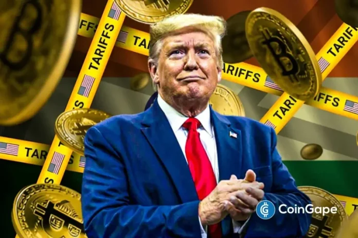 U.S. President Donald Trump has revealed that India is willing to make concessions in an effort to reach a deal on the Trump tariffs. This development comes as the BTC price rebounds, breaking above the psychological $109,000 level today. Trump Tariffs: India Ready To Cut Tariffs On U.S. Goods In a Truth Social post, Trump
The post <a href="https://coingape.com/trump-tariffs-india-offers-cuts-on-u-s-goods-btc-price-rebounds/">Trump Tariffs: India Offers Cuts on U.S. Goods, BTC Price Rebounds</a> appeared first on <a href="https://coingape.com/">CoinGape</a>.