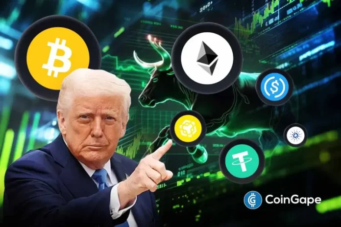 U.S. President Donald Trump has been advised to issue his proposed $2,000 stimulus in stablecoins instead of traditional cash payments. A crypto firm said the move could start a bull run across digital assets. Calls Grow for Trump’s $2,000 Stimulus to Be Issued in Stablecoins Recently, Trump announced that his administration intends to send a
The post <a href="https://coingape.com/trump-urged-to-offer-2000-stimulus-in-stablecoins-firm-says-it-could-ignite-bull-run/">Trump Urged to Offer $2,000 Stimulus in Stablecoins, Firm Says It Could Ignite Bull Run</a> appeared first on <a href="https://coingape.com/">CoinGape</a>.