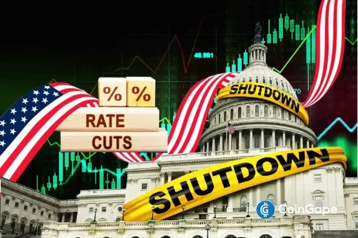Concerns of a potential U.S. government shutdown at the end of January are starting to fade with prediction market traders beginning to bet against such a development. This comes amid positive signals from lawmakers and the belief that Washington will go lengths to avoid another standoff. US Government Shutdown Odds Fall Sharply According to Kalshi
The post <a href="https://coingape.com/u-s-government-shutdown-fears-ease-as-traders-cut-odds-to-27-heres-why/">U.S Government Shutdown Fears Ease as Traders Cut Odds to 27%, Here’s Why</a> appeared first on <a href="https://coingape.com/">CoinGape</a>.