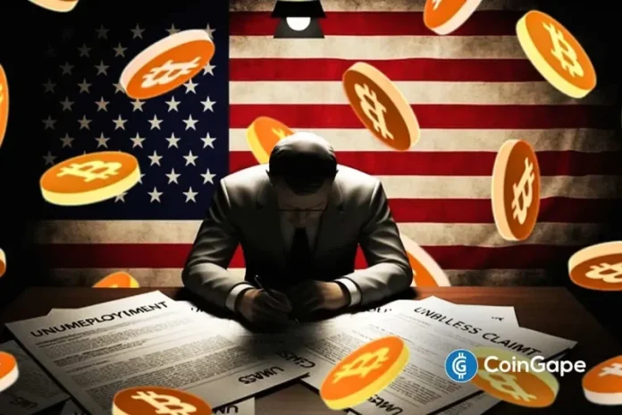 The U.S. initial jobless claims fell last week, way below expectations, suggesting that the labor market may not be as weak as feared. This has led to a drop in the BTC price, which is trading just above $87,000. U.S. Jobless Claims Fall Below Expectations, BTC Price Drops Department of Labor data show that initial
The post <a href="https://coingape.com/u-s-jobless-claims-come-in-below-expectations-btc-price-drops/">Breaking: U.S. Jobless Claims Come in Below Expectations; BTC Price Drops</a> appeared first on <a href="https://coingape.com/">CoinGape</a>.