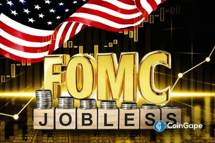 The weekly jobless claims have fallen to its lowest level in over three years, a development that could allay fears over a weakening labor market. This comes ahead of the FOMC meeting, where the Fed is likely to lower rates, which is a positive for Bitcoin and the broader crypto market. U.S. Weekly Jobless Claims
The post <a href="https://coingape.com/u-s-weekly-jobless-claims-fall-to-3-year-low-ahead-of-fomc-meeting/">U.S. Weekly Jobless Claims Fall to 3-Year Low Ahead of FOMC Meeting</a> appeared first on <a href="https://coingape.com/">CoinGape</a>.