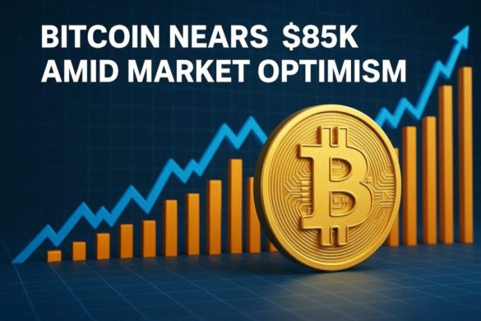 <div>
<div style="margin-bottom:20px;"></div>
<h1>Bitcoin Nears $85K Amid Market Optimism</h1>
<p>On April 14, 2025, Bitcoin (BTC) climbed close to the $85,000 mark, signaling a strong recovery after a period of volatility. This recent Bitcoin price surge is attributed to easing global tariff tensions and broader market stability. The rally marks a shift in sentiment, with both retail and institutional investors showing renewed confidence in the cryptocurrency market.</p>
<h2>Key Drivers Behind Bitcoin’s Surge</h2>
<p>Multiple economic and technical factors contributed to Bitcoin’s upward momentum:</p>
<ul>
<li><strong>Tariff Easing:</strong> The U.S. and EU signaled a pause in ongoing trade disputes, reducing uncertainty in global financial markets. As traditional investors seek alternative stores of value, Bitcoin stands out as a leading choice.</li>
<li><strong>Stock Market Gains:</strong> Major global stock indices recorded solid growth over the past week, reflecting positive investor sentiment. Cryptocurrency trends often mirror or follow traditional markets, and BTC benefited from the spillover effect.</li>
<li><strong>Technical Signals:</strong> Analysts noted bullish chart patterns, including a golden cross and RSI support. These indicators pushed traders to open long positions, helping fuel the rally.</li>
</ul>
<h2>Growing Investor Confidence</h2>
<p>The return of capital to riskier assets like cryptocurrencies suggests that investors are increasingly comfortable with current market conditions. Bitcoin’s resilience during previous downturns and its growing mainstream adoption as a digital store of value are key reasons for this trust.</p>
<p>Several large institutions reportedly increased their BTC holdings during the dip, reaffirming long-term confidence in the asset despite short-term volatility.</p>
<h2>What Lies Ahead for BTC?</h2>
<p>While market optimism is high, experts advise caution. Macroeconomic variables, including inflation, interest rate decisions, and geopolitical tensions, will continue to influence price action. Investors should track these developments closely and remain diversified in their strategies.</p>
<p><strong>Conclusion:</strong> Bitcoin’s approach toward $85K reflects more than just a bounce — it highlights a maturing market, increasing adoption, and greater investor awareness.</p>
<p><a href="https://www.coindesk.com/markets/2025/04/14/bitcoin-hovers-at-usd85k-as-fed-s-waller-suggests-bad-news-rate-cuts-if-tariffs-resume" target="_blank" rel="noopener noreferrer">Source: CoinDesk</a></p>
<p>The post <a rel="nofollow" href="https://www.financebrokerage.com/bitcoin-nears-85k-amid-market-optimism/">Bitcoin Nears $85K Amid Market Optimism</a> appeared first on <a rel="nofollow" href="https://www.financebrokerage.com/">FinanceBrokerage</a>.</p>
</div>
<br>