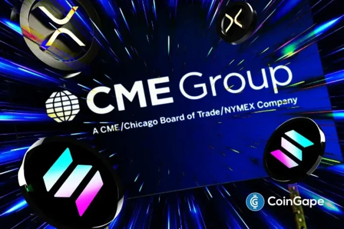 An announcement was made by CME Group, the largest derivatives exchanger worldwide, revealed that it would introduce options for Solana and XRP futures. It is the latest addition to CME crypto derivatives as institutions and retail investors increase their demand for Solana and XRP. CME Expands Crypto Offerings With Solana and XRP Options Launch According
The post <a href="https://coingape.com/breaking-cme-group-to-launch-solana-and-xrp-futures-options/">Breaking: CME Group to Launch Solana and XRP Futures Options as Institutional Demand Grows</a> appeared first on <a href="https://coingape.com/">CoinGape</a>.