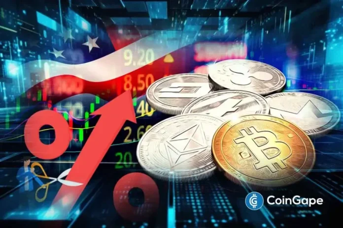 The cryptocurrency market has been under pressure recently, with a 1.38% decline in the past 24 hours and a 21% drop over the past month. This decline is indicative of the wider economic problems, such as ETF outflows, leveraged liquidations, and an overall risk-off mood floating over to the equities market. As of today, cryptocurrencies
The post <a href="https://coingape.com/markets/crypto-market-eyes-major-rebound-as-fed-rate-cut-chances-rise-to-71/">Crypto Market Eyes Major Rebound as Fed Rate Cut Chances Rise to 71%</a> appeared first on <a href="https://coingape.com/">CoinGape</a>.