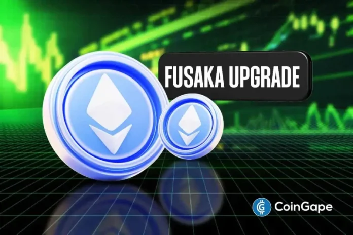 Ethereum (ETH) price has rallied past the $3,000 mark, gaining momentum ahead of the much-anticipated Fusaka Upgrade. Over the past 24 hours, the ETH Price recorded a 3% increase, supported by a broader crypto market recovery. The crypto market soared by 3.45% in the past 24 hours. As a result of a sharp recovery, the
The post <a href="https://coingape.com/markets/ethereum-price-rallies-above-3000-ahead-of-fusaka-upgrade-what-to-expect/">Ethereum Price Rallies Above $3,000 Ahead of Fusaka Upgrade: What to Expect?</a> appeared first on <a href="https://coingape.com/">CoinGape</a>.