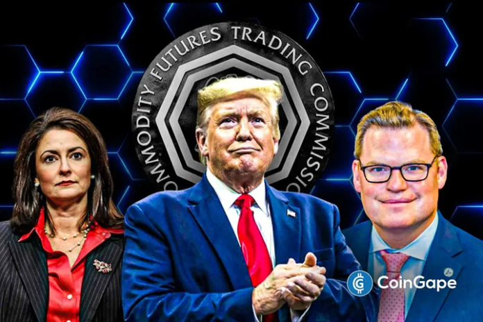 The White House is weighing Jill Sommers and Kyle Hauptman as potential picks to lead the Commodity Futures Trading Commission (CFTC). A source close to the process said both names have surfaced as the administration accelerates the search for a new chair. Two Pro-Crypto Candidates Emerge as Front-Runners for CFTC Leadership According to popular journalist
The post <a href="https://coingape.com/trump-considers-jill-sommers-and-kyle-hauptman-for-cftc-chair-role/">Trump Considers Jill Sommers and Kyle Hauptman for CFTC Chair Role</a> appeared first on <a href="https://coingape.com/">CoinGape</a>.