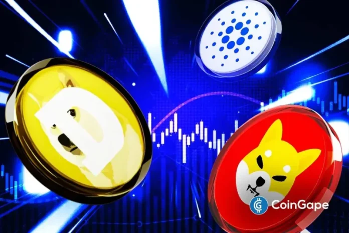 The Dogecoin, Shiba Inu, and Cardano prices are showing early signs of a bullish reversal following a brief recovery. Over the last 24 hours, these altcoins have gained momentum, bouncing back from recent losses. Their increase reflects the general recovery in the crypto industry, where confidence is coming back with enhanced political clarity in the
The post <a href="https://coingape.com/markets/what-to-expect-from-dogecoin-shiba-inu-and-cardano-prices-now/">What to Expect from Dogecoin, Shiba Inu, and Cardano Prices Now?</a> appeared first on <a href="https://coingape.com/">CoinGape</a>.