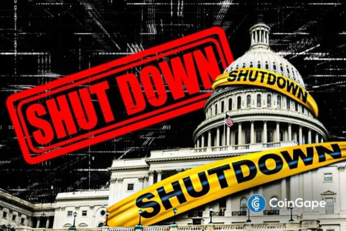 A U.S. government shutdown moved closer after Congress left Washington for the Christmas recess without passing a budget deal or agreeing on a voting framework. With the January 31 deadline approaching, the lack of progress has increased uncertainty around federal operations. Funding Talks Stall, U.S. Government Shutdown Risk Persists According to a report, Senate leaders
The post <a href="https://coingape.com/another-u-s-government-shutdown-looms-jan-31-with-no-deal/">Another U.S. Government Shutdown Looming JAN 31? Congress Left Town With No Deal</a> appeared first on <a href="https://coingape.com/">CoinGape</a>.